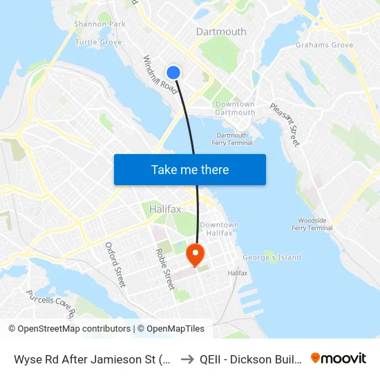 Wyse Rd After Jamieson St (8618) to QEII - Dickson Building map