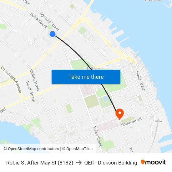 Robie St After May St (8182) to QEII - Dickson Building map