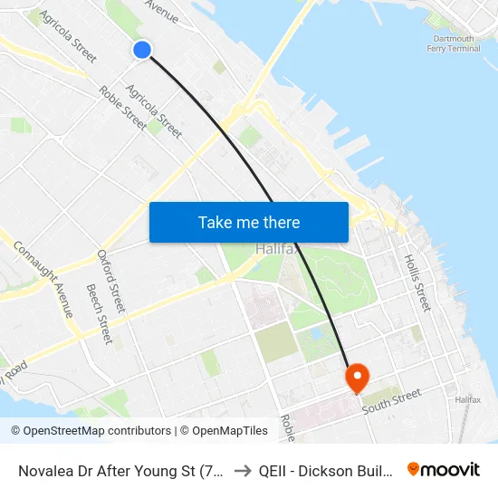 Novalea Dr After Young St (7366) to QEII - Dickson Building map