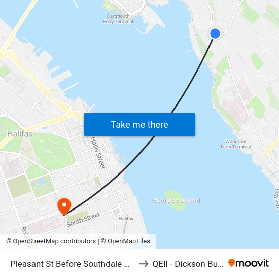 Pleasant St Before Southdale St (7485) to QEII - Dickson Building map