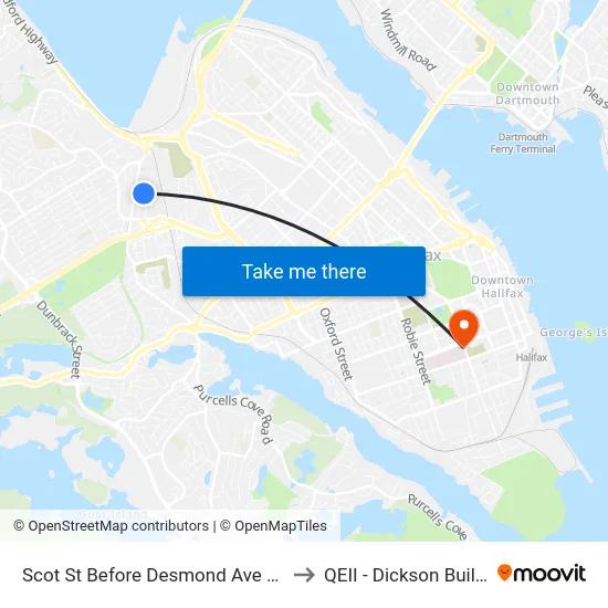 Scot St Before Desmond Ave (8262) to QEII - Dickson Building map