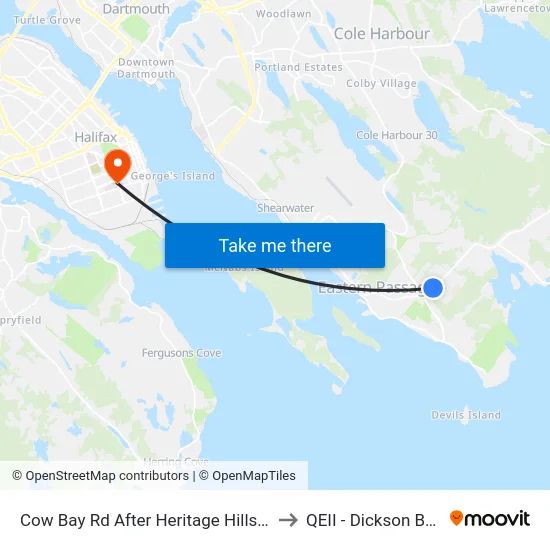 Cow Bay Rd After Heritage Hills Dr (8667) to QEII - Dickson Building map