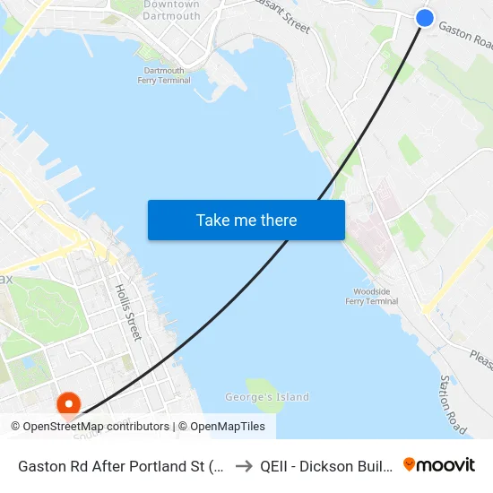 Gaston Rd After Portland St (6732) to QEII - Dickson Building map