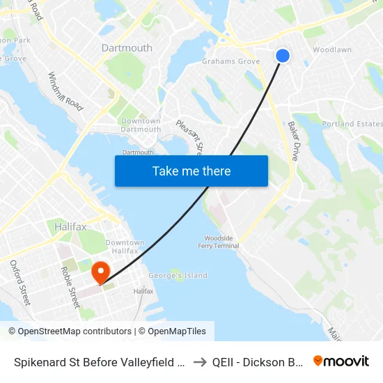 Spikenard St Before Valleyfield Rd (8319) to QEII - Dickson Building map