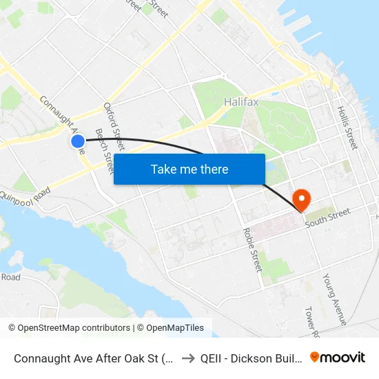 Connaught Ave After Oak St (6495) to QEII - Dickson Building map