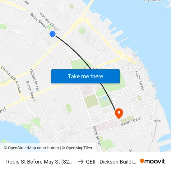 Robie St Before May St (8210) to QEII - Dickson Building map
