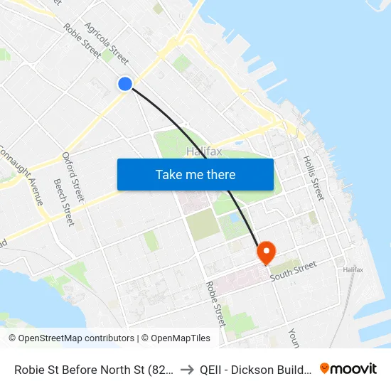 Robie St Before North St (8213) to QEII - Dickson Building map