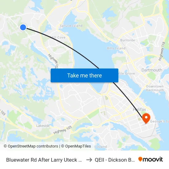 Bluewater Rd After Larry Uteck Blvd (6067) to QEII - Dickson Building map