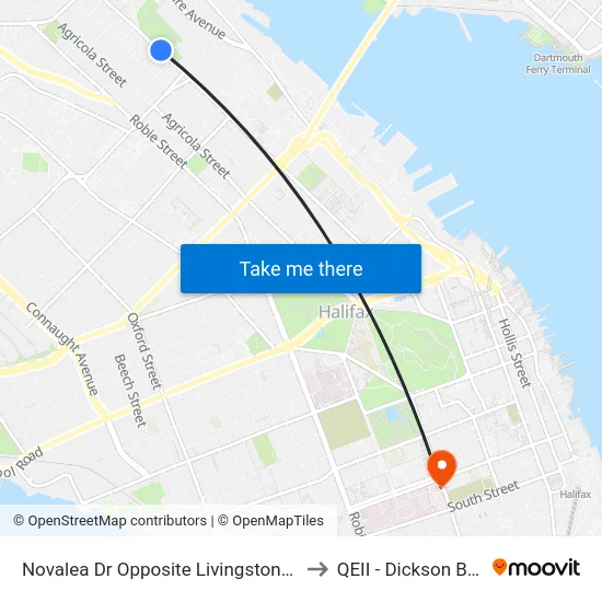 Novalea Dr Opposite Livingstone Pl (7377) to QEII - Dickson Building map