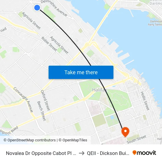 Novalea Dr Opposite Cabot Pl (7374) to QEII - Dickson Building map