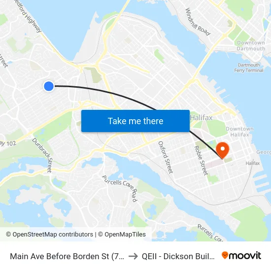 Main Ave Before Borden St (7168) to QEII - Dickson Building map