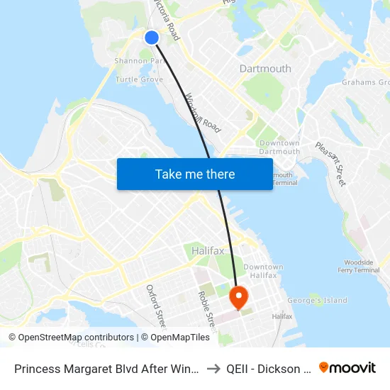 Princess Margaret Blvd After Windmill Rd (8075) to QEII - Dickson Building map