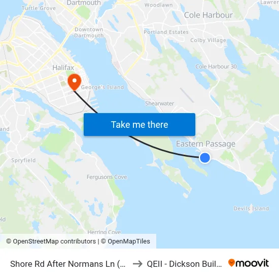 Shore Rd After Normans Ln (8276) to QEII - Dickson Building map