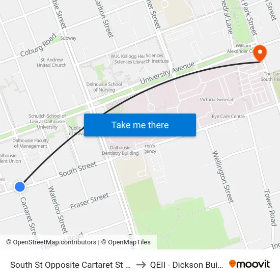 South St Opposite Cartaret St (8302) to QEII - Dickson Building map