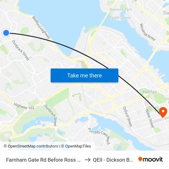 Farnham Gate Rd Before Ross St (6652) to QEII - Dickson Building map