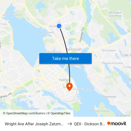Wright Ave After Joseph Zatzman Dr (8867) to QEII - Dickson Building map