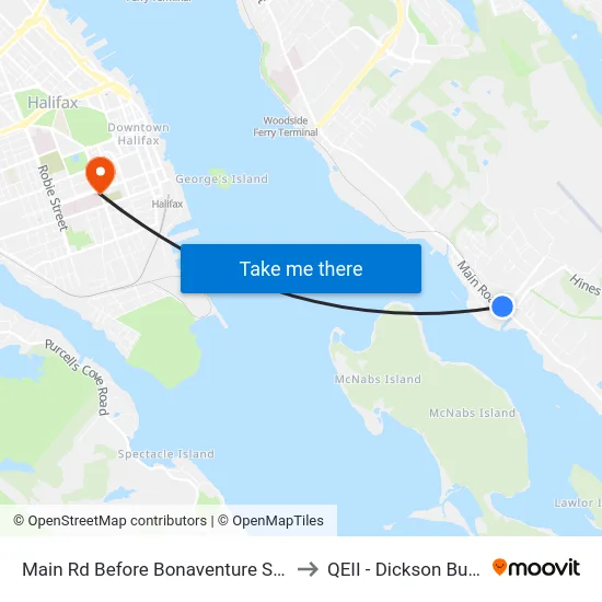 Main Rd Before Bonaventure St (7462) to QEII - Dickson Building map