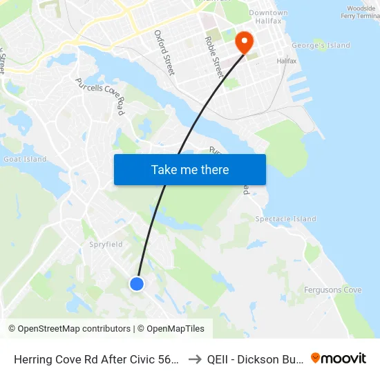 Herring Cove Rd After Civic 565 (6893) to QEII - Dickson Building map