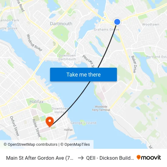 Main St After Gordon Ave (7173) to QEII - Dickson Building map