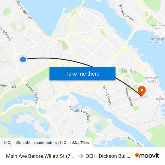 Main Ave Before Willett St (7172) to QEII - Dickson Building map