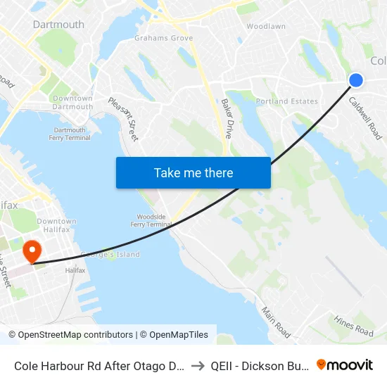 Cole Harbour Rd After Otago Dr (6478) to QEII - Dickson Building map