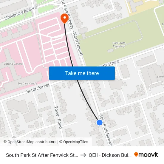 South Park St After Fenwick St (8315) to QEII - Dickson Building map