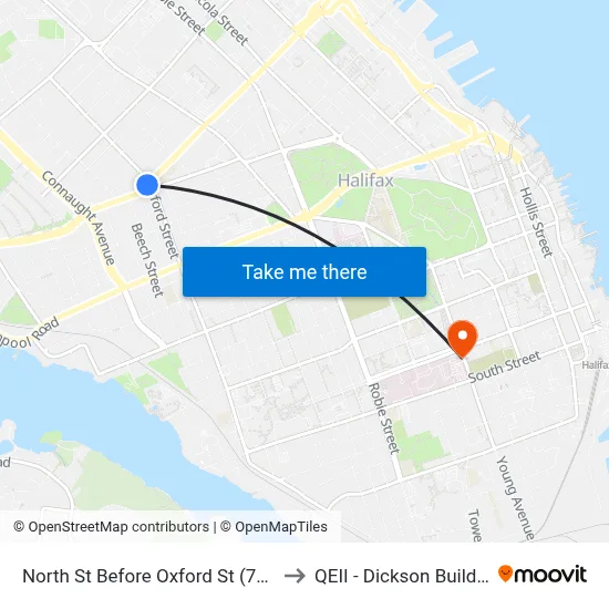 North St Before Oxford St (7355) to QEII - Dickson Building map