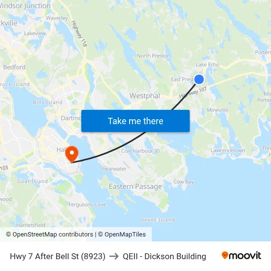 Hwy 7 After Bell St (8923) to QEII - Dickson Building map