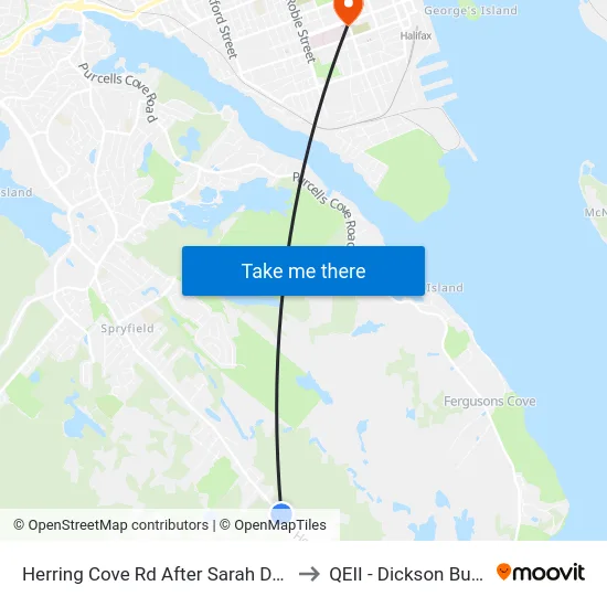 Herring Cove Rd After Sarah Dr (6865) to QEII - Dickson Building map