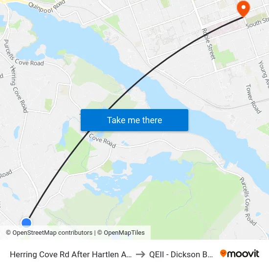 Herring Cove Rd After Hartlen Ave (6863) to QEII - Dickson Building map