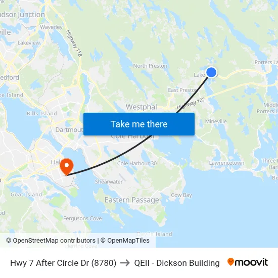 Hwy 7 After Circle Dr (8780) to QEII - Dickson Building map