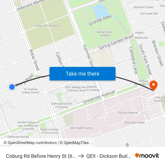 Coburg Rd Before Henry St (6448) to QEII - Dickson Building map