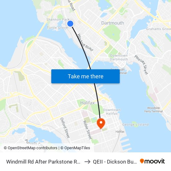 Windmill Rd After Parkstone Rd (8516) to QEII - Dickson Building map