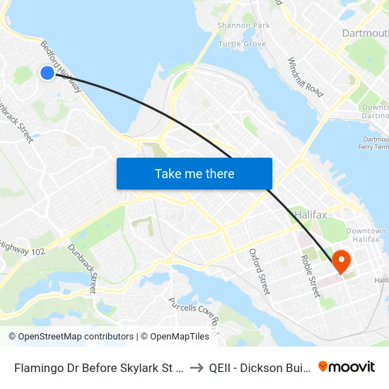 Flamingo Dr Before Skylark St (6704) to QEII - Dickson Building map