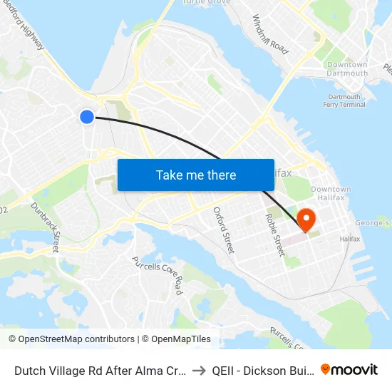 Dutch Village Rd After Alma Cr (9042) to QEII - Dickson Building map