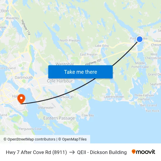 Hwy 7 After Cove Rd (8911) to QEII - Dickson Building map