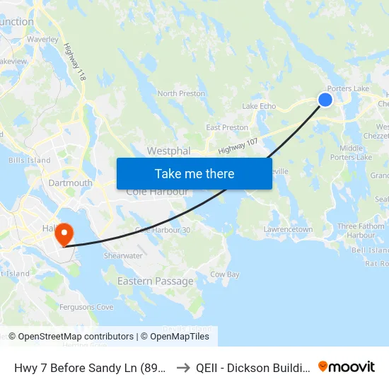 Hwy 7 Before Sandy Ln (8916) to QEII - Dickson Building map