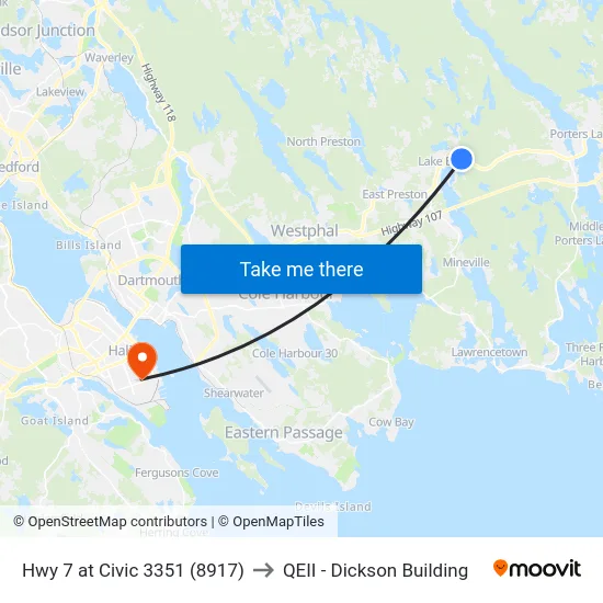 Hwy 7 at Civic 3351 (8917) to QEII - Dickson Building map