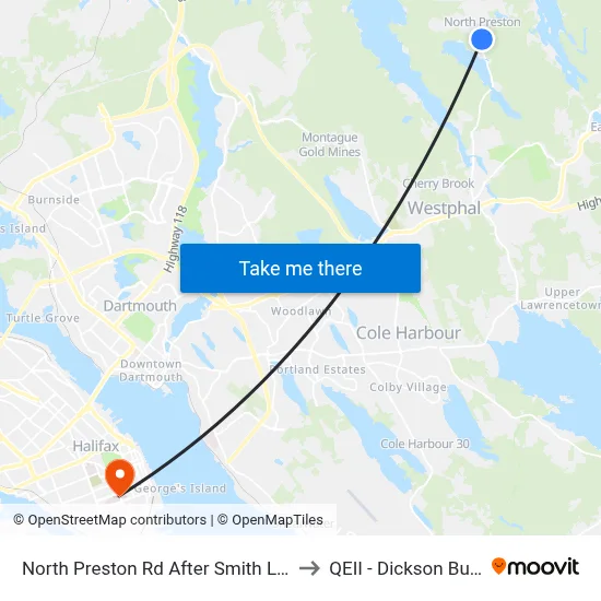 North Preston Rd After Smith Ln (7116) to QEII - Dickson Building map