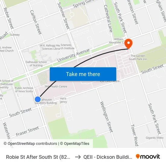 Robie St After South St (8220) to QEII - Dickson Building map