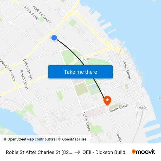 Robie St After Charles St (8222) to QEII - Dickson Building map