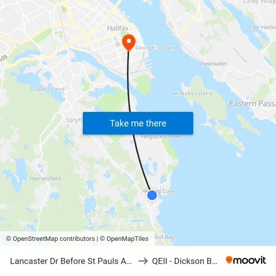 Lancaster Dr Before St Pauls Ave (9020) to QEII - Dickson Building map
