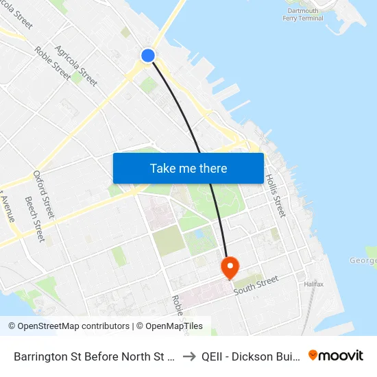Barrington St Before North St (6115) to QEII - Dickson Building map