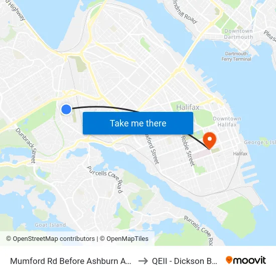 Mumford Rd Before Ashburn Ave (7280) to QEII - Dickson Building map