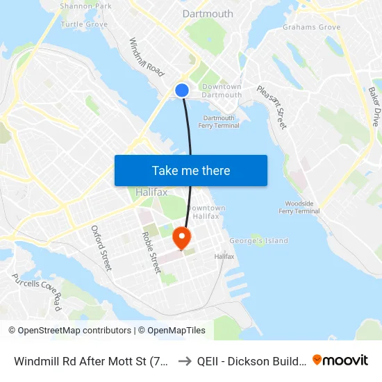 Windmill Rd After Mott St (7129) to QEII - Dickson Building map