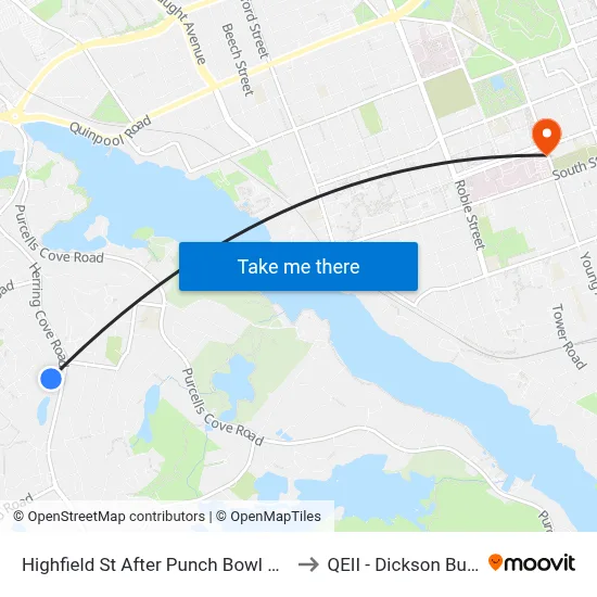 Highfield St After Punch Bowl Dr (6931) to QEII - Dickson Building map