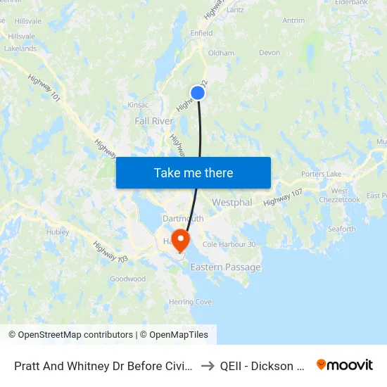 Pratt And Whitney Dr Before Civic 189 (8699) to QEII - Dickson Building map