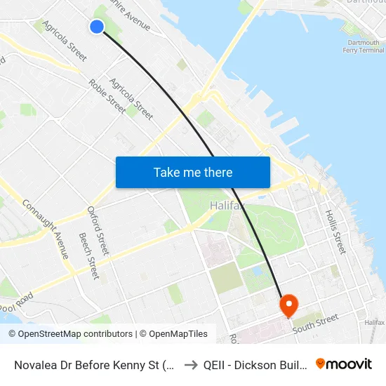 Novalea Dr Before Kenny St (7381) to QEII - Dickson Building map