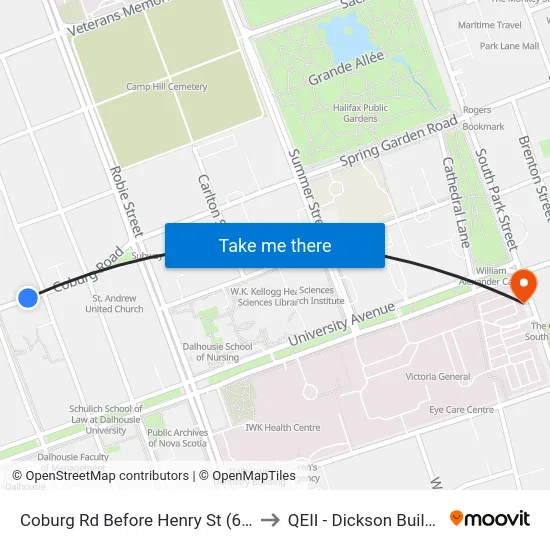 Coburg Rd Before Henry St (6454) to QEII - Dickson Building map