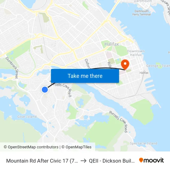 Mountain Rd After Civic 17 (7253) to QEII - Dickson Building map